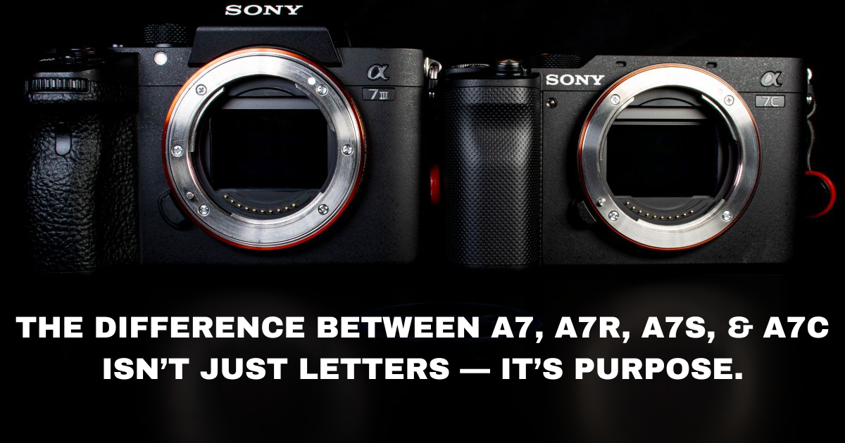 Sony Series A7 vs A7R vs A7S vs A7C: Key Differences Every Buyer Must Know
